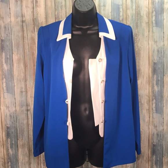 Leslie belle button down blazer business jacket - Picture 8 of 8